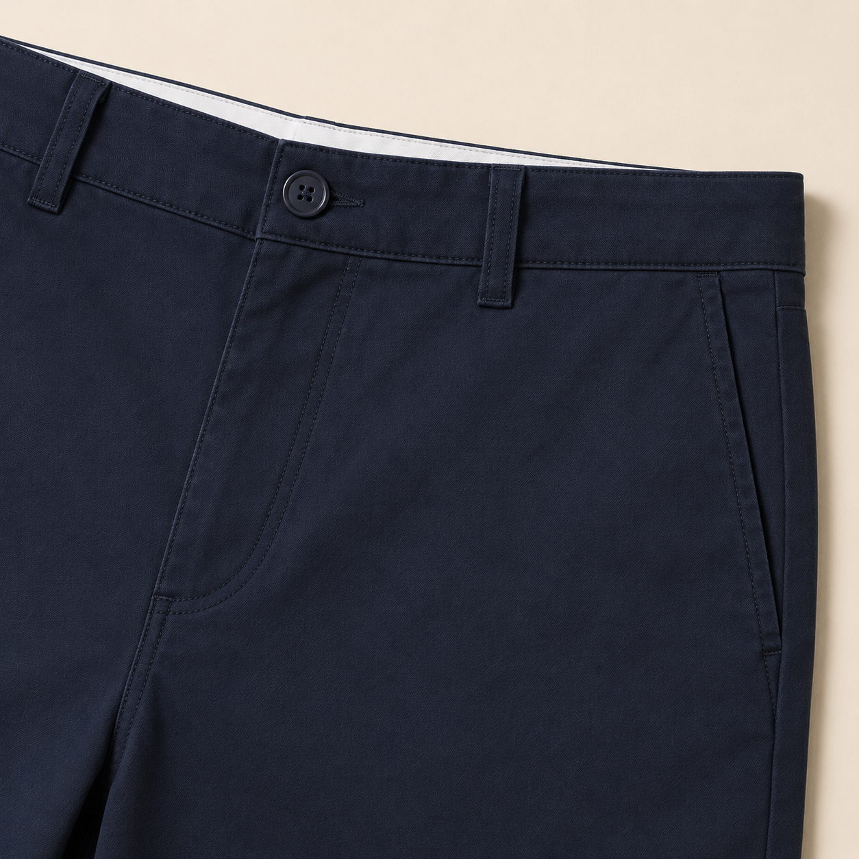 Tailored Casual Shorts Navy detail image